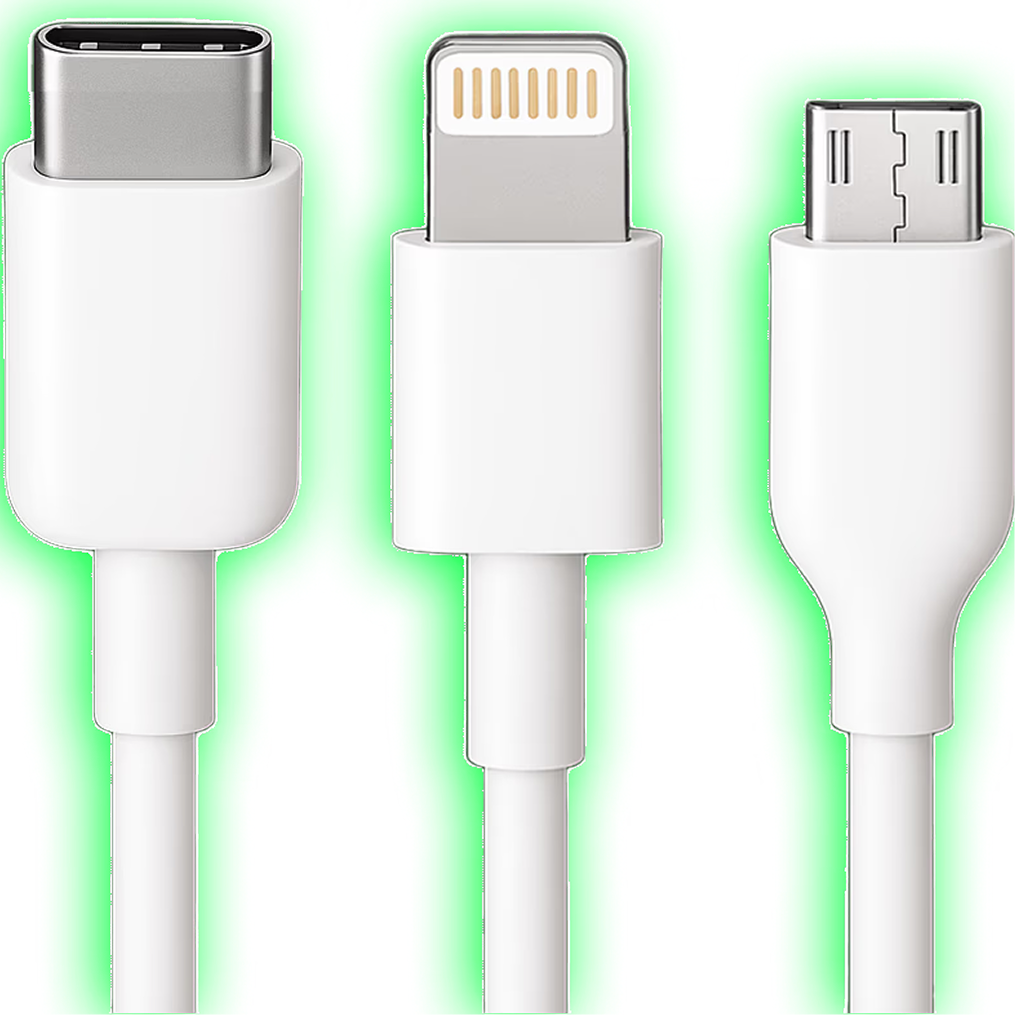 Cables USB-C, Lightning y Micro USB